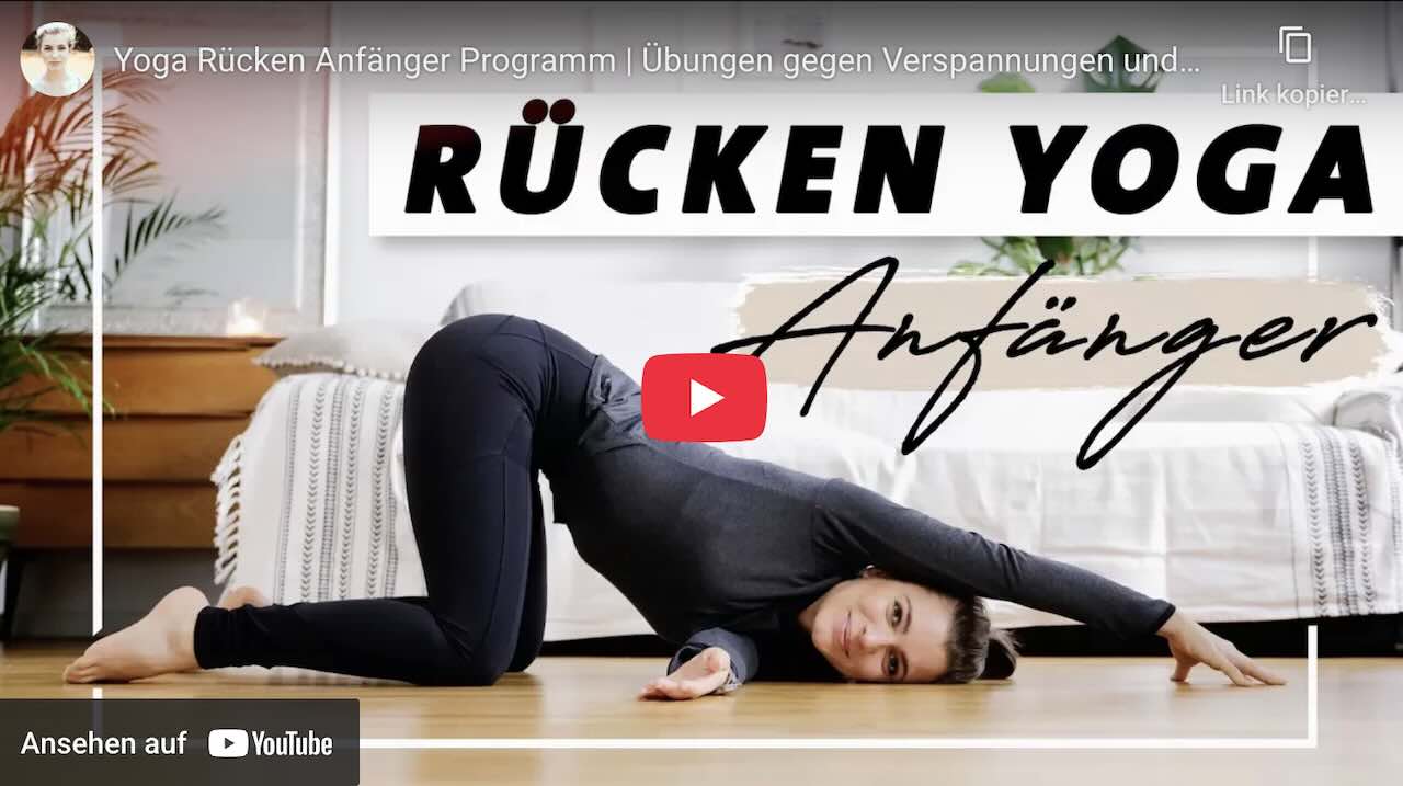 Vorschaubild: Video-Anleitung 20 Min. Yoga gegen Rückenschmerzen und Verspannungen mit Mady Morrison – Bitte hier klicken zum Starten.